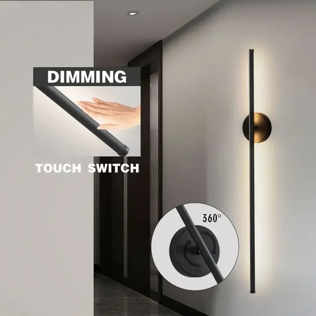 Corps de lampe interrupteur tactile lampes murales LED à… – vue 5