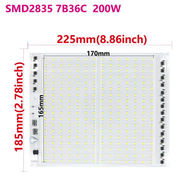Lampe à LED 220v 2835 smd – vue 3