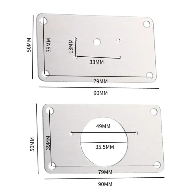 Kit de plaque de réparation de charnière d'armoire – vue 6