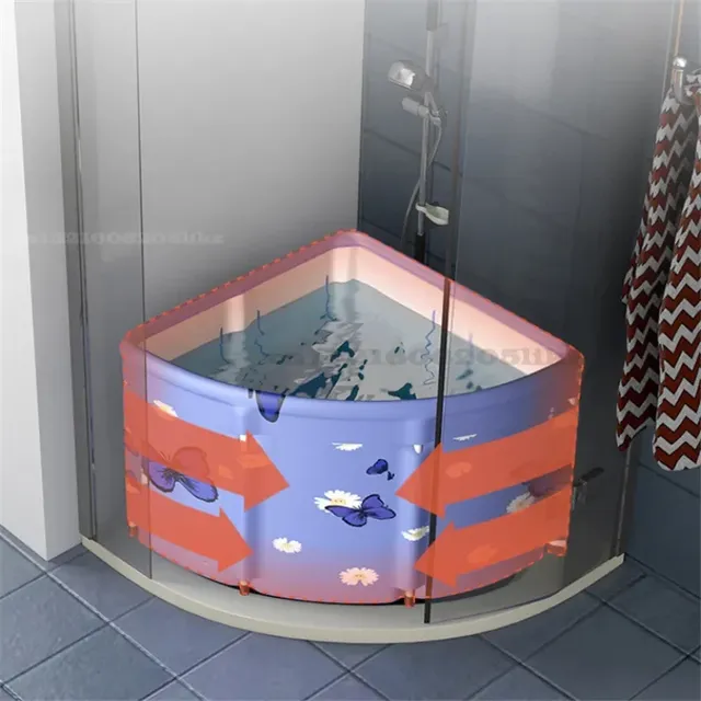 Grande baignoire Portable pliante d'angle – vue 3