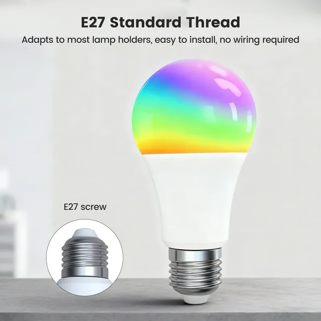 Ampoule LED RGB 16 couleurs E27 AC220V 30W 10W – vue 5