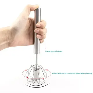 Mélangeur électrique semi-automatique portatif en acier inoxydable