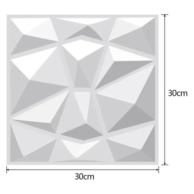 3D White Decor Interior Wall Panels Foam Wallpaper… – vue 4