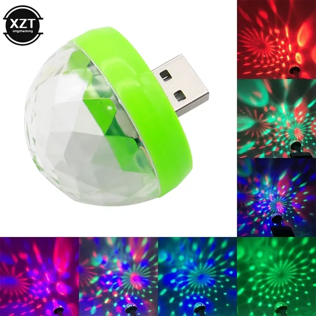 Rvb Led USB voiture USB lumière ambiante DJ RGB Mini…