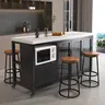 Îles De cuisine simples modernes avec roulettes îles De… – vue 6
