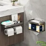 Porte rouleau papier toilette mural rangement étagère… – vue 1