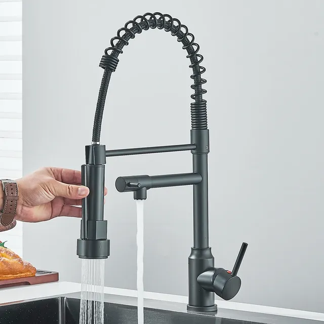 Robinet de cuisine à ressort extractible – vue 3