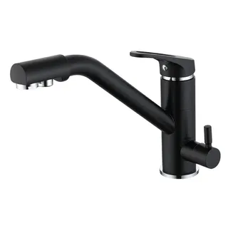 Robinet cuisine laiton mitigeur monocommande monotrou noir mat…