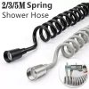 Tuyau de douche en ligne téléphonique, 1.5m/2m/3m/5m, ressort de salle de bains en PU Flexible pour l’eau, plomberie, toilettes, Bidet, pulvérisateur, accessoire de salle de bains Tuyau de douche en ligne téléphonique, 1.5m/2m/3m/5m, ressort de salle de bains en PU Flexible pour l’eau, plomberie, toilettes, Bidet, pulvérisateur, accessoire de salle de bains