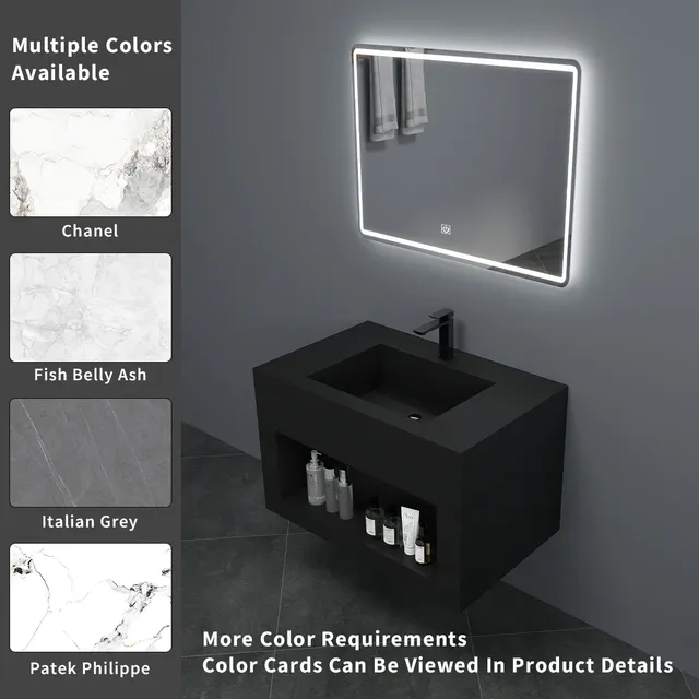 Lavabo européen en céramique intégré – vue 5
