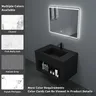 Lavabo européen en céramique intégré – vue 5