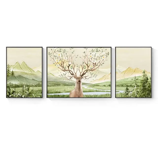 Peinture décorative paysage toile imprimée murale… – vue 2