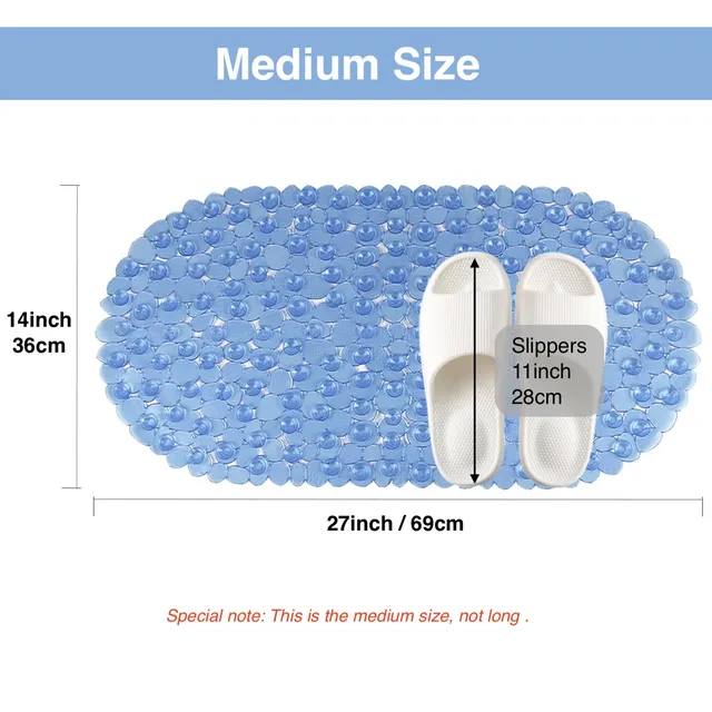 Tapis de baignoire avec ventouses et trous de vidange – vue 2