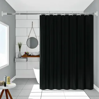 Rideau de douche noir de style Simple