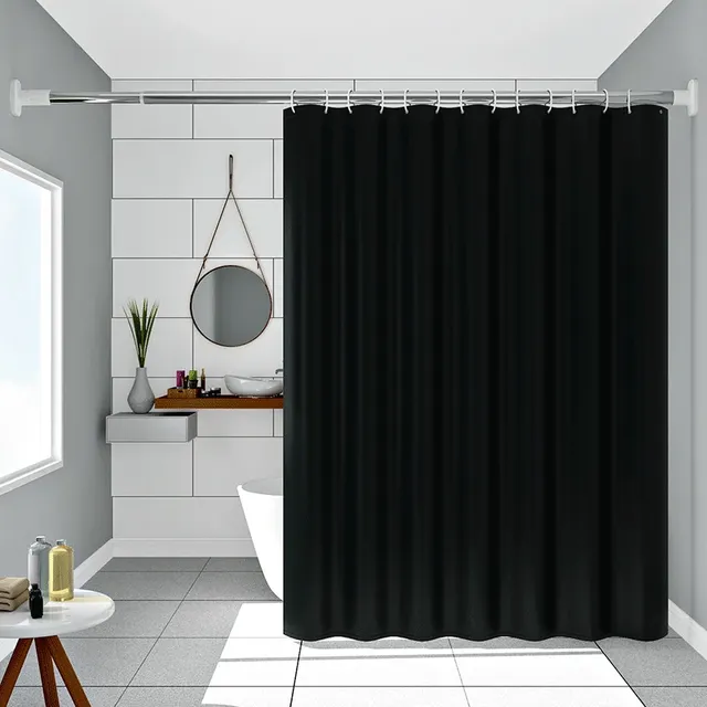 Rideau de douche noir de style Simple