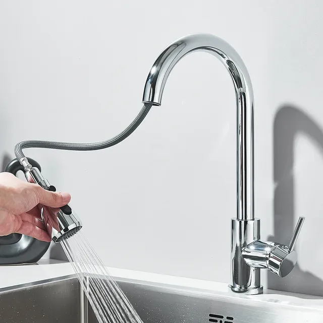 Rozin robinet de cuisine chromé – vue 3
