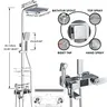 Pommeau de douche thermostatique à affichage numérique – vue 4