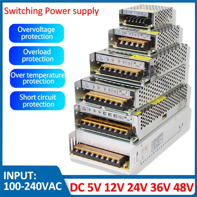 Alimentation électrique 5V 12V 24V 36V SMPS 5 12 24 36 V…