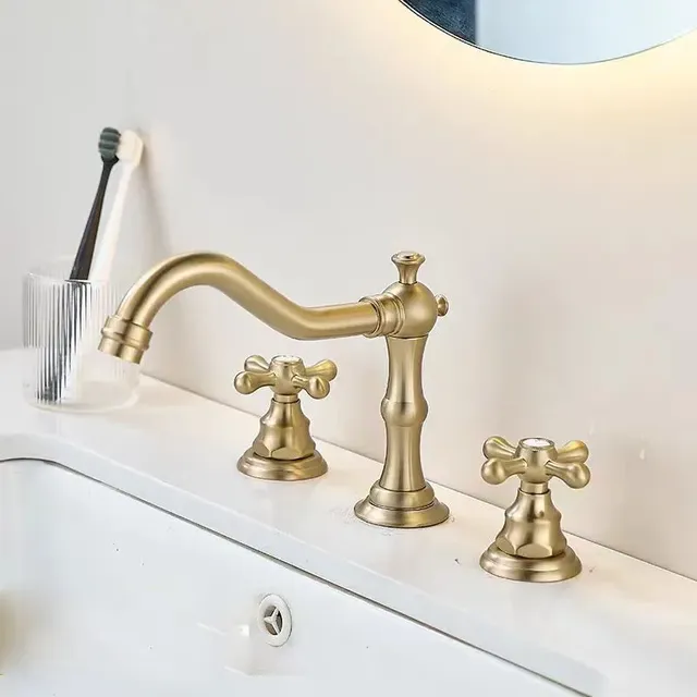 Kmmoun robinet de lavabo de salle de bains à bec fixe – vue 4
