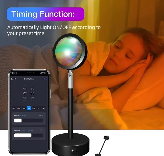 Lampe LED arc-en-ciel intelligente – vue 2