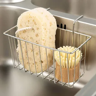 Panier porte éponge acier inoxydable fil métallique argenté…