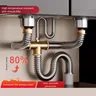 Ensemble de tuyaux de vidange d'évier en acier inoxydable – vue 3