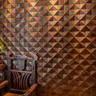 Triangle 3D en bois massif – vue 3