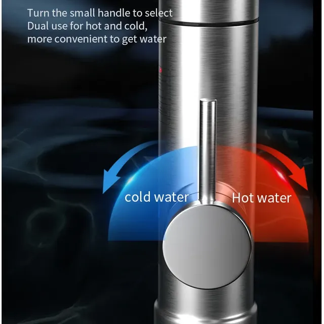 Robinet mitigeur chauffe eau instantané inox brossé col… – vue 5
