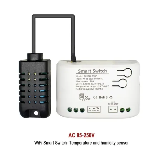 Interrupteur intelligent température humidité wifi… – vue 5