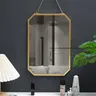 Miroir mural carré en fer forgé de Style nordique – vue 1