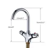 Robinet thermostatique évier cuisine laiton chromé… – vue 6