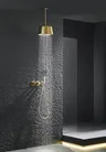 Ensemble de robinets de douche de salle de bains en or… – vue 2