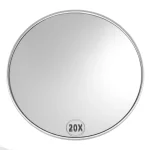 Miroir de maquillage rond portable, grossissement 20X, ventouse, point noir, vanité, HOMake Up