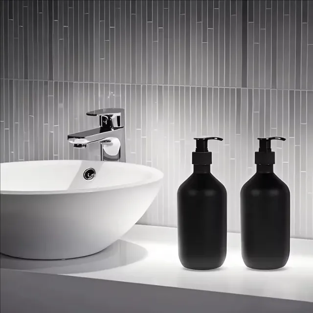 Distributeur de savon liquide noir mat 300/500ML – vue 2