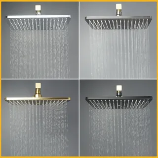 Pommeau de douche à effet de pluie à grand débit