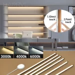 Interrupteur tactile lumière tactile pour panneaux muraux à lattes en bois pour panneaux muraux à lattes en bois têtes de lit escaliers maison sous armoire bande lumineuse