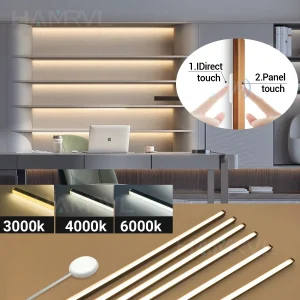 Interrupteur tactile lumière tactile pour panneaux muraux à lattes en bois pour panneaux muraux à lattes en bois têtes de lit escaliers maison sous armoire bande lumineuse