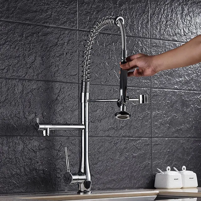 Robinet de cuisine en Nickel brossé – vue 3