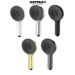 Pommeau de douche haute pression à grand panneau de 13CM, avec filtre, 3 Modes, buse de pulvérisation à grand débit, robinet de douche à pluie, accessoires de salle de bains