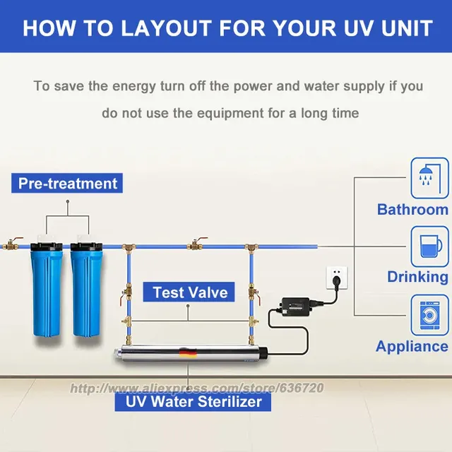 Stérilisateur eau ultraviolets inoxydable304 compact… – vue 5