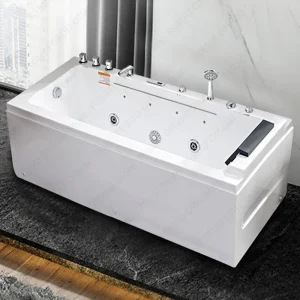 Baignoire moderne multifonctionnelle en acrylique, capacité de charge élevée, stocke/jupe droite, côté touristes, mobilier d’intérieur, 1.6 m Baignoire moderne multifonctionnelle en acrylique, capacité de charge élevée, stocke/jupe droite, côté touristes, mobilier d’intérieur, 1.6 m