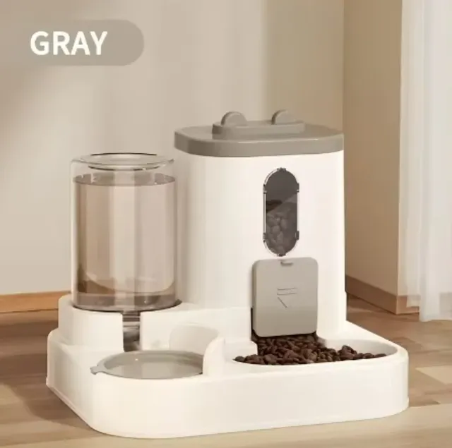 Distributeur d'eau et de nourriture pour chat 2 en 1 – vue 3