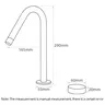Robinet de lavabo noir mat – vue 3