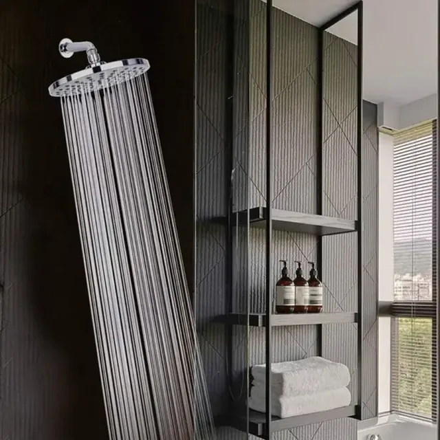 Pommeau douche pluie haute pression huit pouces inox… – vue 4