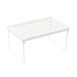 Étagère pliable empilable ventilée plastique rigide blanche pieds…