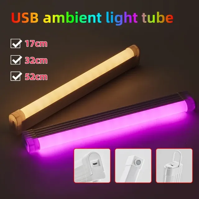 Tube lumineux RVB coloré