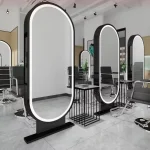 Miroir lumineux LED spécial pour Salon de coiffure, barbier, célébrité d&rsquo;internet, Style tendance, suspendu au mur, pour Salon de coiffure, salle de sport, miroirs décoratifs