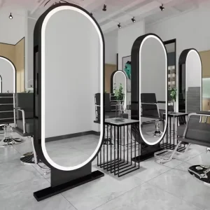 Miroir lumineux LED spécial pour Salon de coiffure, barbier, célébrité d&rsquo;internet, Style tendance, suspendu au mur, pour Salon de coiffure, salle de sport, miroirs décoratifs