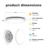 Plafonnier LED Intelligent avec Rétro-Éclairage RGBIC – vue 6