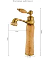 Robinet de lavabo de salle de bains de luxe en or – vue 6
